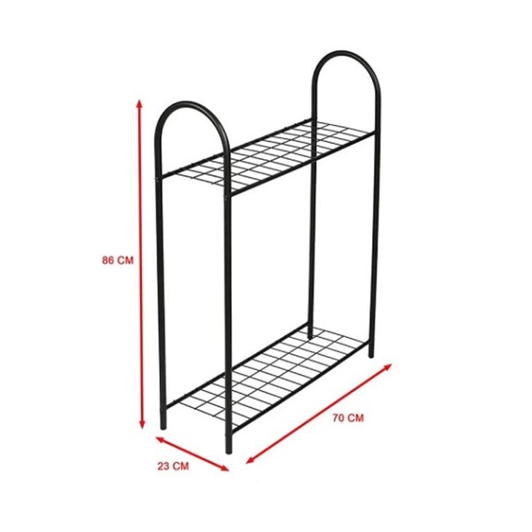 Gabri Oval Tasarımlı Metal Saksılık - 1