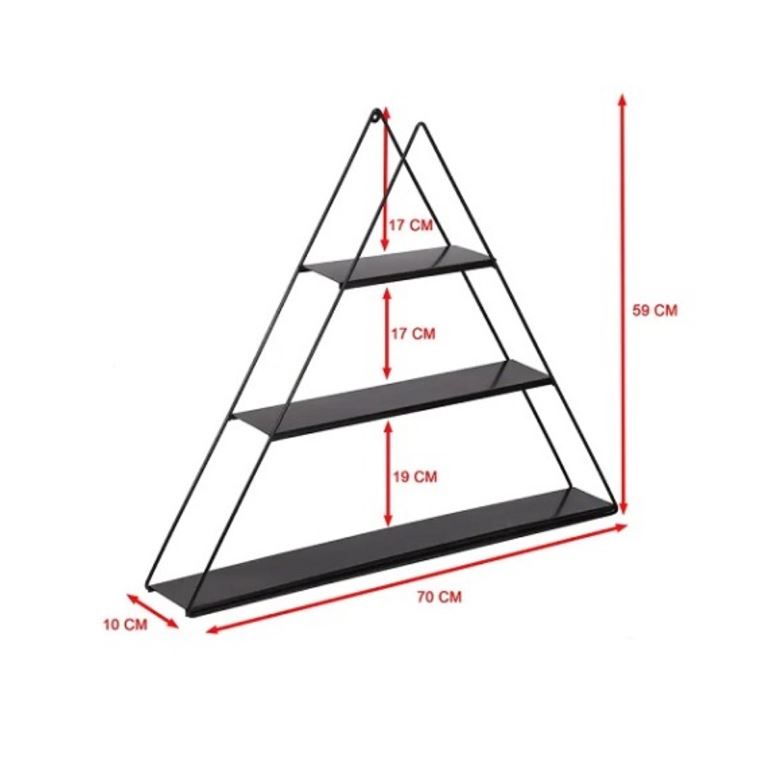 Üçgen Metal Duvar Rafı - 3