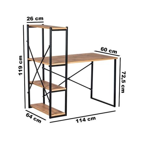 Capella Kitaplıklı Çalışma Masası - 1